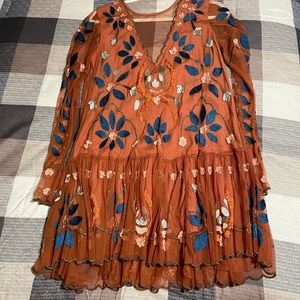 Free people Hearts Are Wild Mini Dress - Size XS